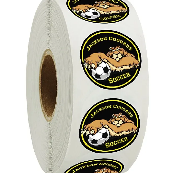 Full Color Sticker by the Roll - Circle - 1 inch - 24 hr