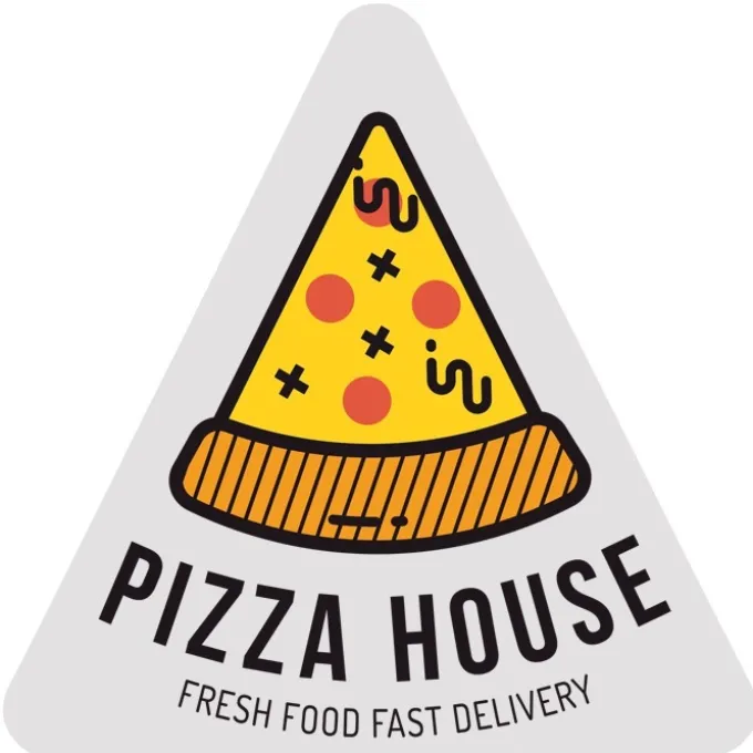 Full Color Sticker - Triangle - 8 inches