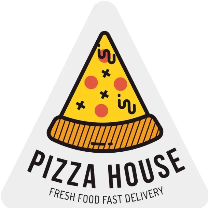 Full Color Sticker - Triangle - 8 inches