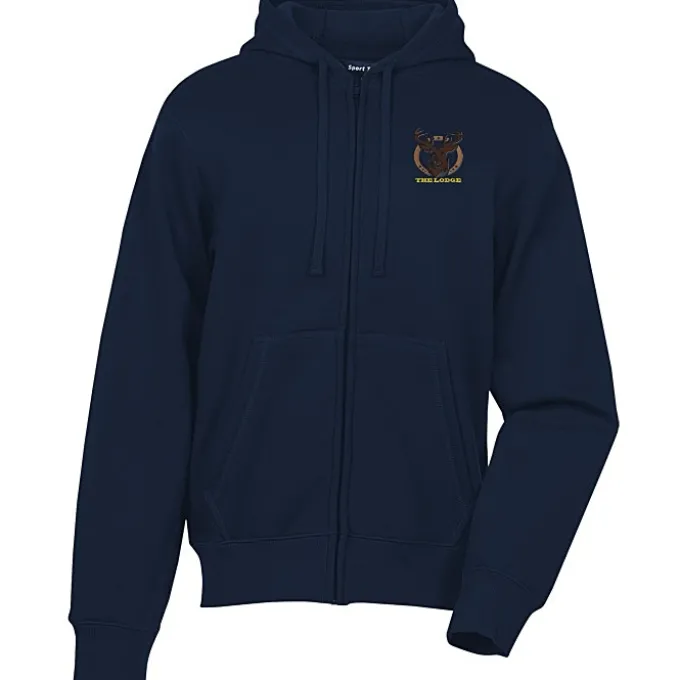 Full-Zip Hooded Fleece Jacket - Men's - Embroidered