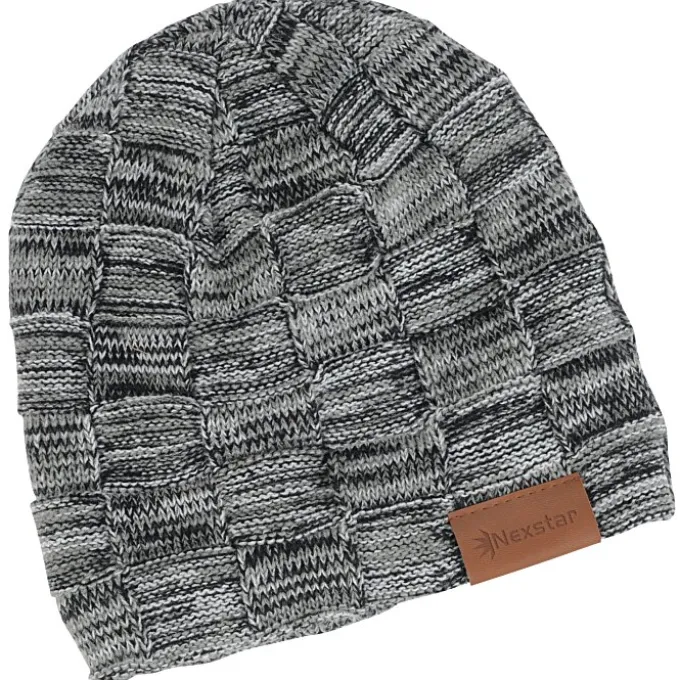 Fuzzy Lined Heather Knit Beanie