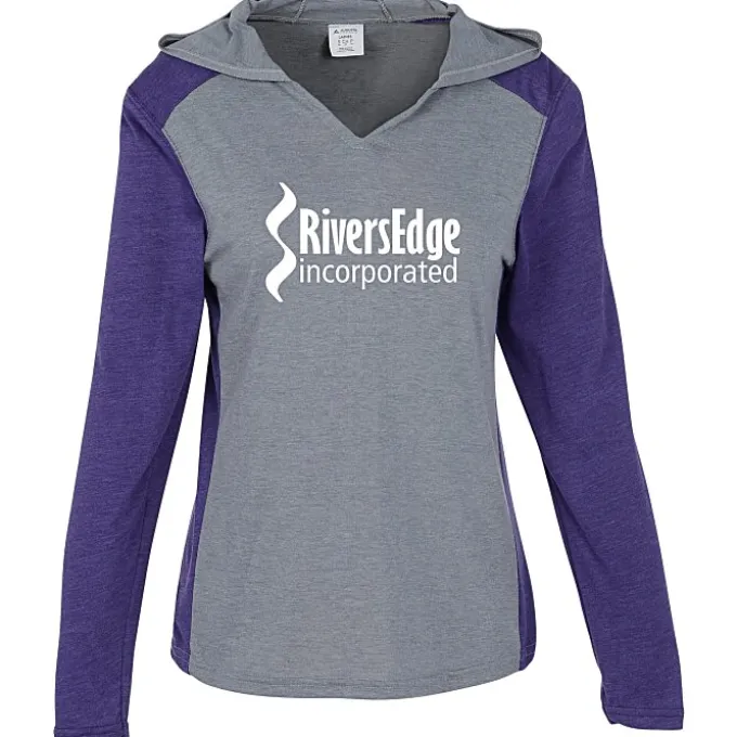 Gameday Vintage Hooded LS Tri-Blend T-Shirt - Ladies'