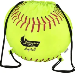 Game Time! Softball Drawstring Backpack