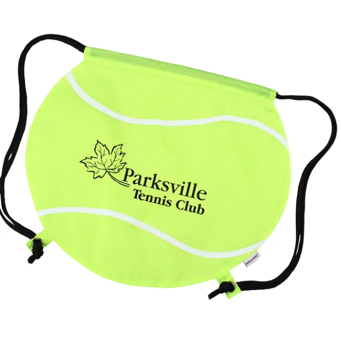 Game Time! Tennis Ball Drawstring Backpack - 24 hr