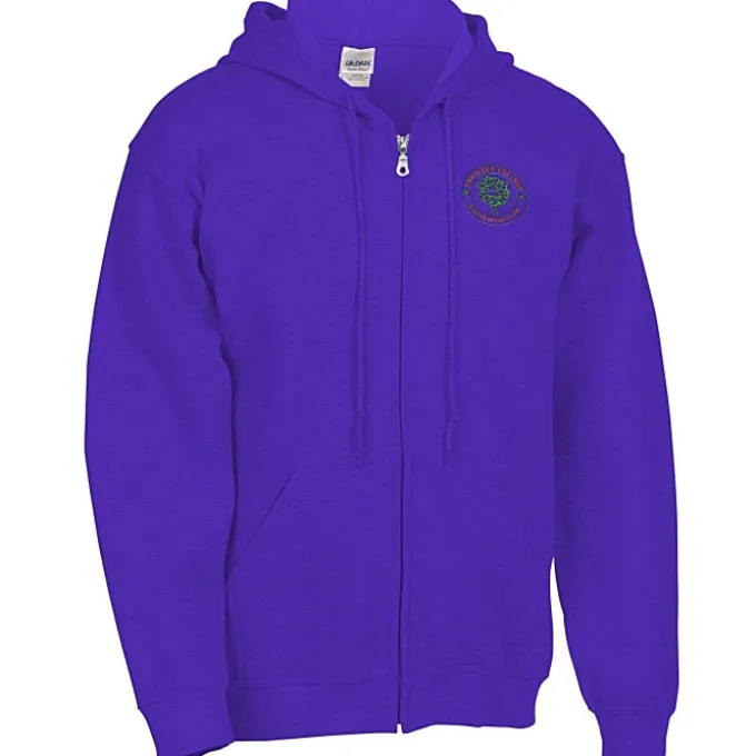 Gildan Full-Zip Hoodie - Men's - Embroidered