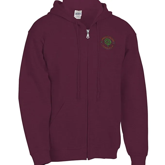 Gildan Full-Zip Hoodie - Men's - Embroidered