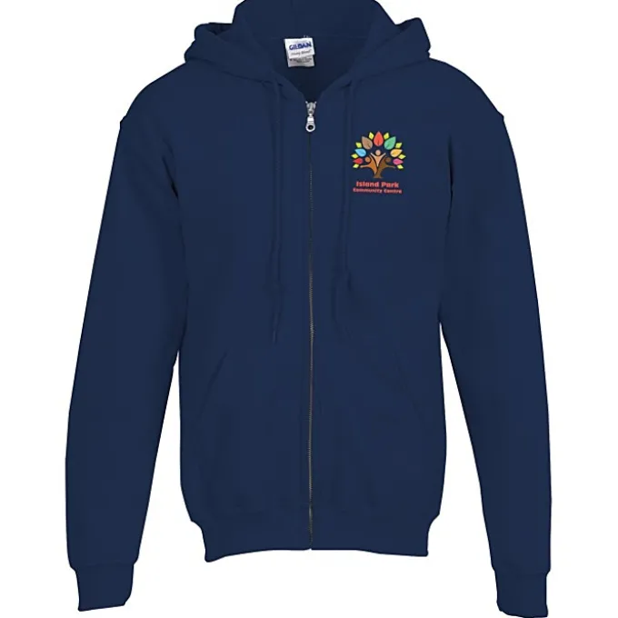 Gildan Full-Zip Hoodie - Men's - Full Color