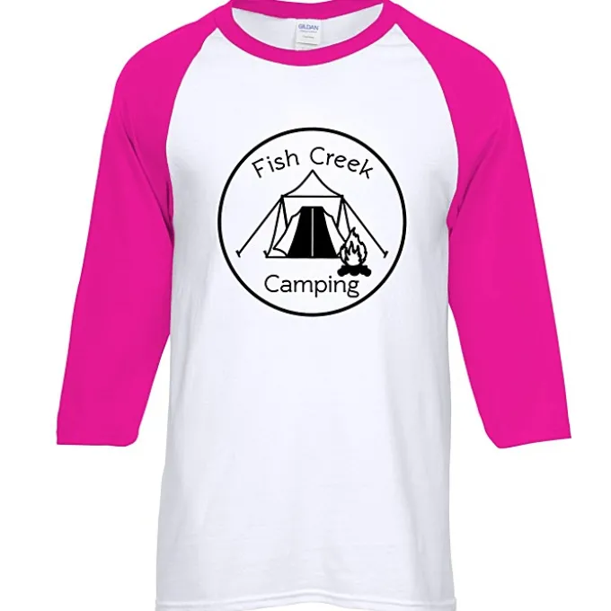 Gildan Heavy Cotton 3/4 Sleeve Raglan T-Shirt - Screen