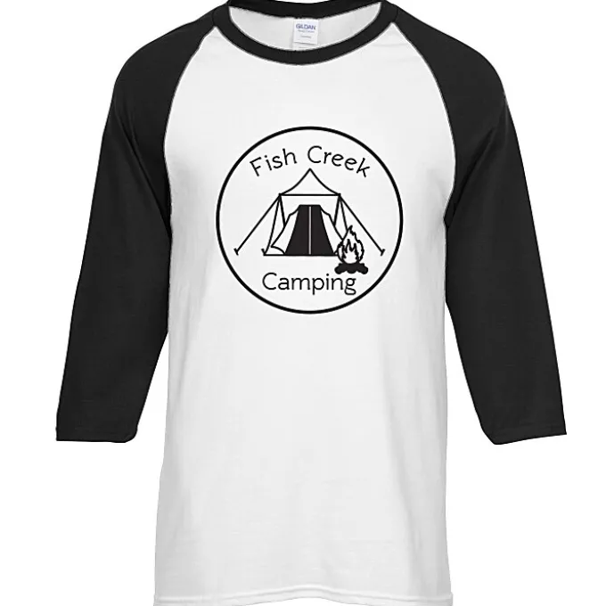 Gildan Heavy Cotton 3/4 Sleeve Raglan T-Shirt - Screen