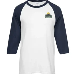Gildan Heavy Cotton 3/4 Sleeve Raglan T-Shirt - Embroidered