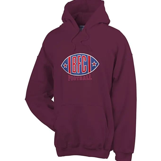 Gildan 50/50 Hooded Sweatshirt - Applique Twill