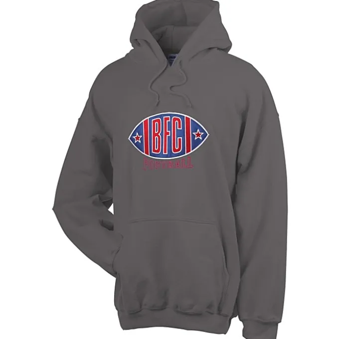 Gildan 50/50 Hooded Sweatshirt - Applique Twill