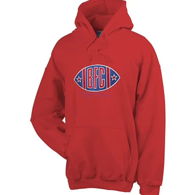 Gildan 50/50 Hooded Sweatshirt - Applique Twill