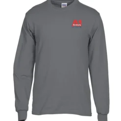 Gildan 5.3-oz Cotton LS T-Shirt - Embroidered
