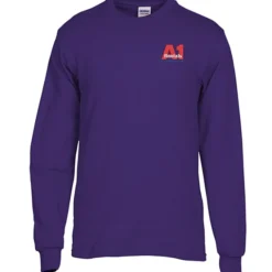 Gildan 5.3-oz Cotton LS T-Shirt - Embroidered