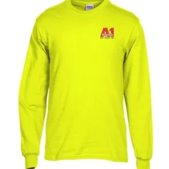 Gildan 5.3-oz Cotton LS T-Shirt - Embroidered