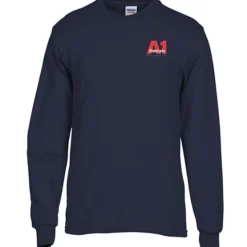 Gildan 5.3-oz Cotton LS T-Shirt - Embroidered