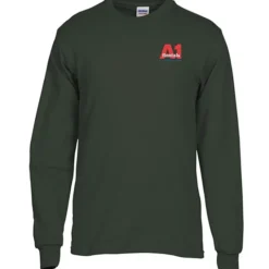 Gildan 5.3-oz Cotton LS T-Shirt - Embroidered