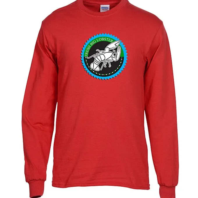 Gildan 5.3-oz Cotton LS T-Shirt - Full Color - Colors