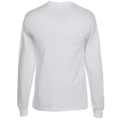 Gildan 5.3-oz Cotton LS T-Shirt - Full Color - White