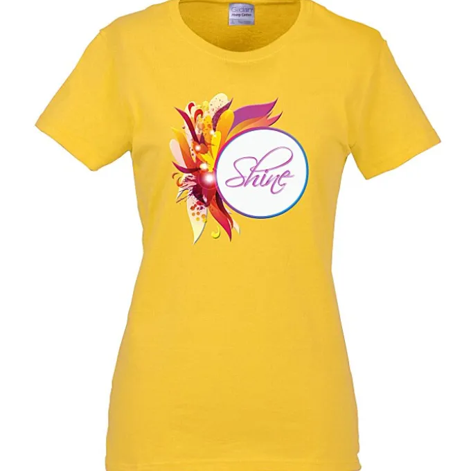 Gildan 5.3-oz Cotton T-Shirt - Ladies' - Full Color - Color