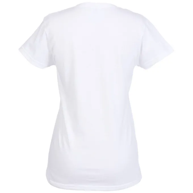 Gildan 5.3-oz Cotton T-Shirt - Ladies' - Full Color - White