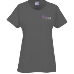 Gildan 5.3-oz Cotton T-Shirt - Ladies' - Embroidered