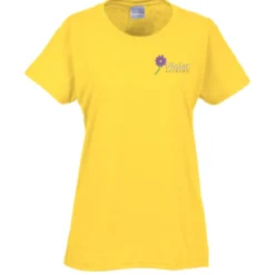 Gildan 5.3-oz Cotton T-Shirt - Ladies' - Embroidered