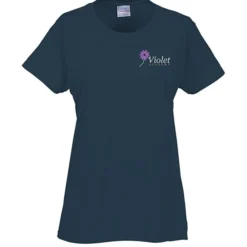 Gildan 5.3-oz Cotton T-Shirt - Ladies' - Embroidered