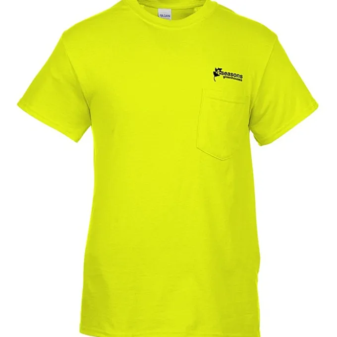 Gildan 5.3-oz Cotton T-Shirt with Pocket - Men's - Screen