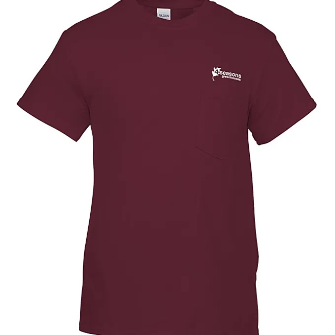 Gildan 5.3-oz Cotton T-Shirt with Pocket - Men's - Screen