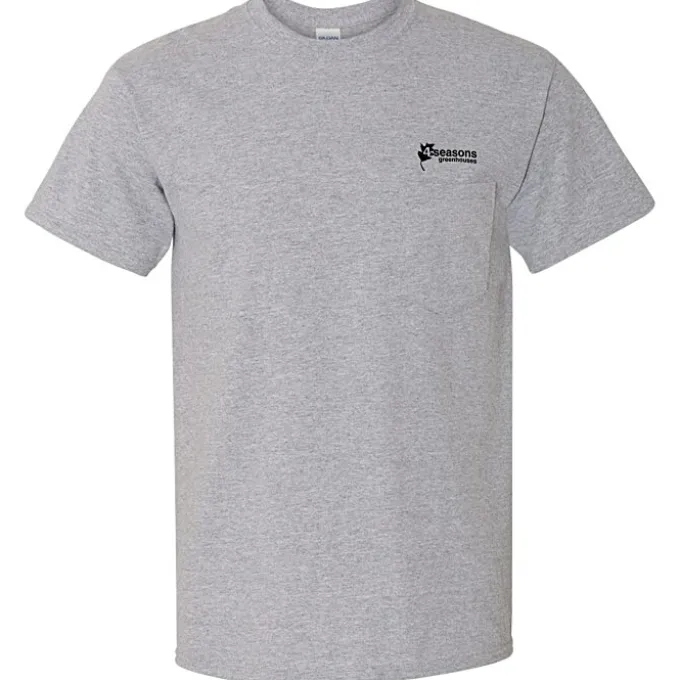 Gildan 5.3-oz Cotton T-Shirt with Pocket - Men's - Screen