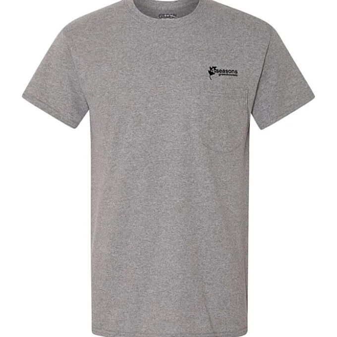 Gildan 5.3-oz Cotton T-Shirt with Pocket - Men's - Screen