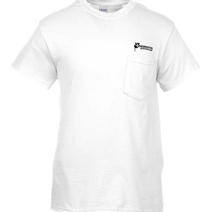 Gildan 5.3-oz Cotton T-Shirt with Pocket - Men's - Screen