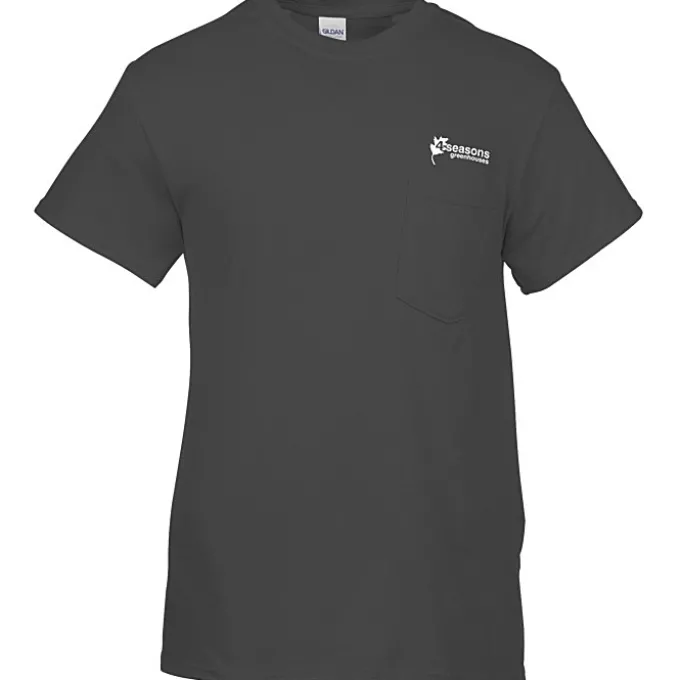 Gildan 5.3-oz Cotton T-Shirt with Pocket - Men's - Screen