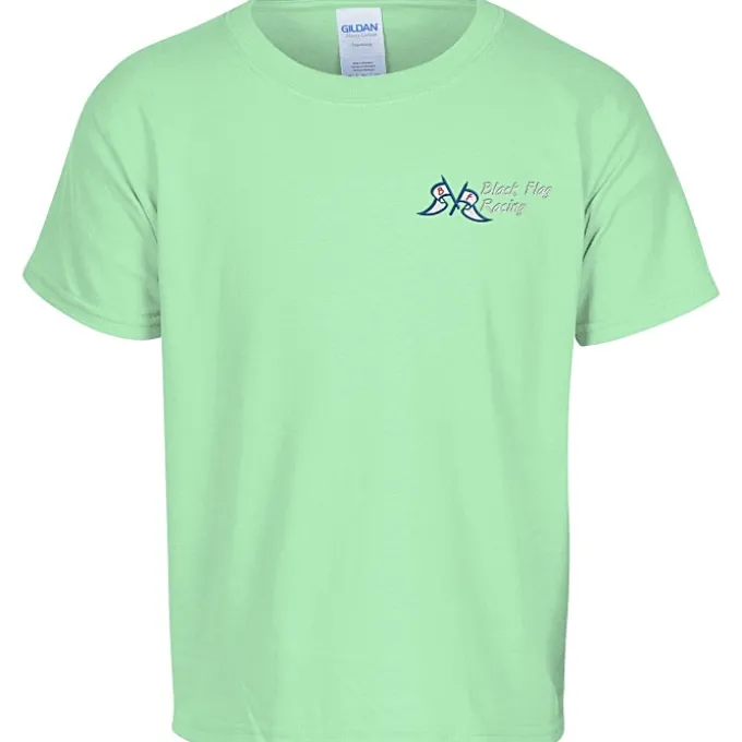 Gildan 5.3-oz Cotton T-Shirt - Youth - Embroidered