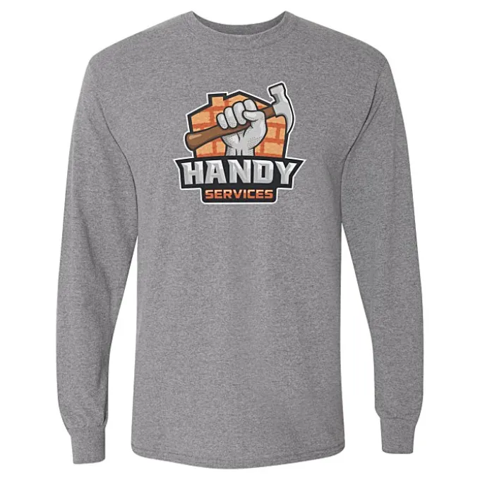 Gildan 5.5-oz DryBlend 50/50 LS T-Shirt - Full Color