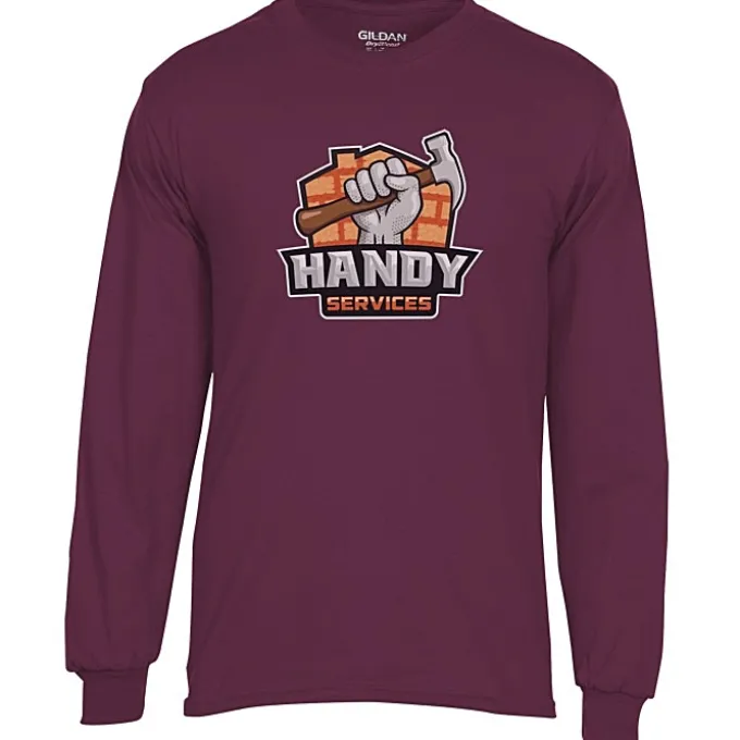 Gildan 5.5-oz DryBlend 50/50 LS T-Shirt - Full Color