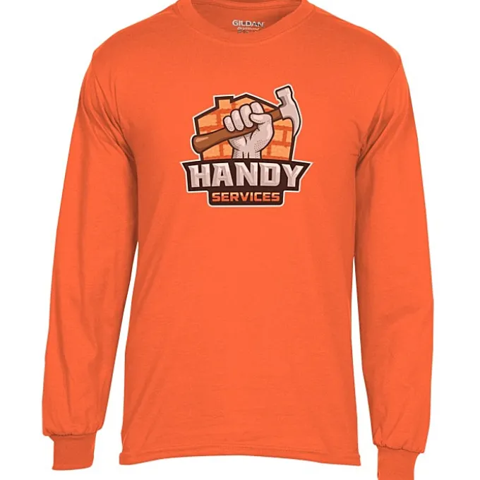 Gildan 5.5-oz DryBlend 50/50 LS T-Shirt - Full Color