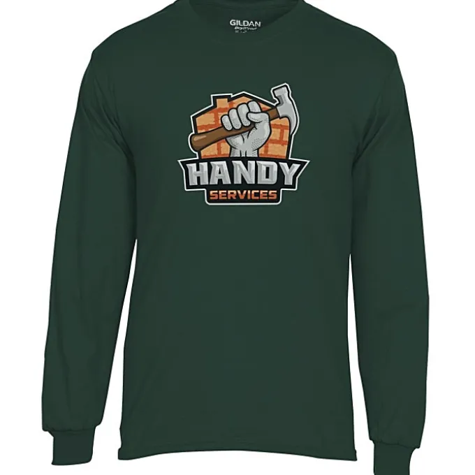 Gildan 5.5-oz DryBlend 50/50 LS T-Shirt - Full Color