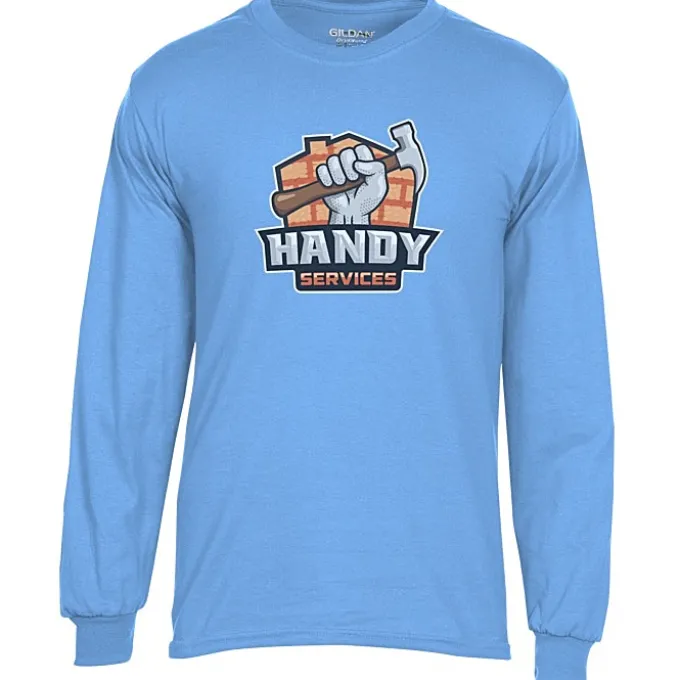 Gildan 5.5-oz DryBlend 50/50 LS T-Shirt - Full Color