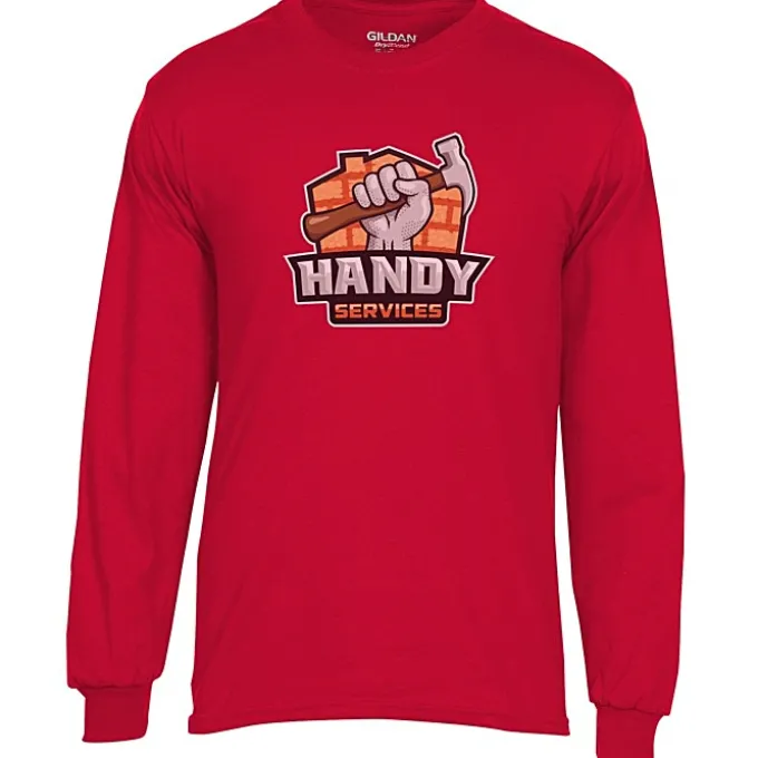 Gildan 5.5-oz DryBlend 50/50 LS T-Shirt - Full Color