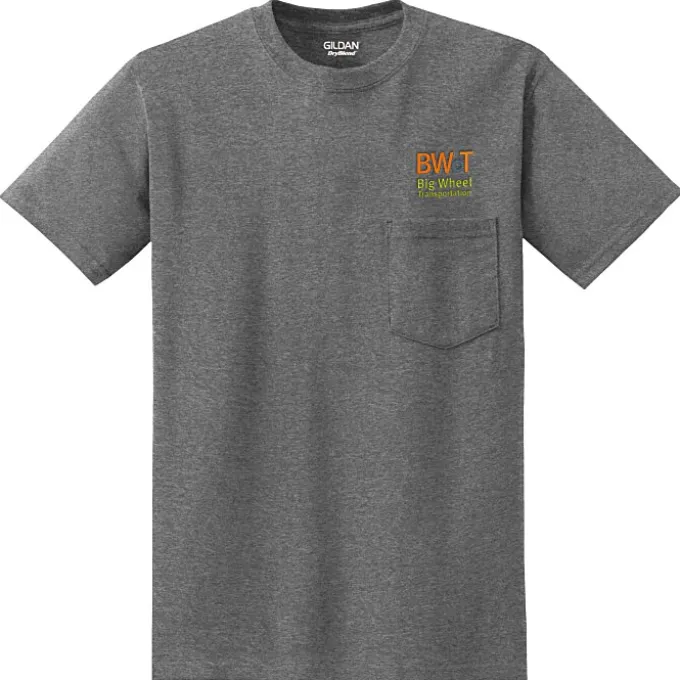 Gildan 5.5-oz DryBlend 50/50 Pocket T-Shirt - Embroidered