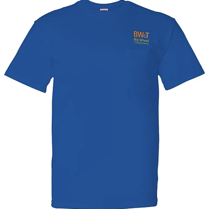 Gildan 5.5-oz DryBlend 50/50 Pocket T-Shirt - Embroidered