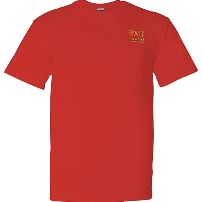 Gildan 5.5-oz DryBlend 50/50 Pocket T-Shirt - Embroidered