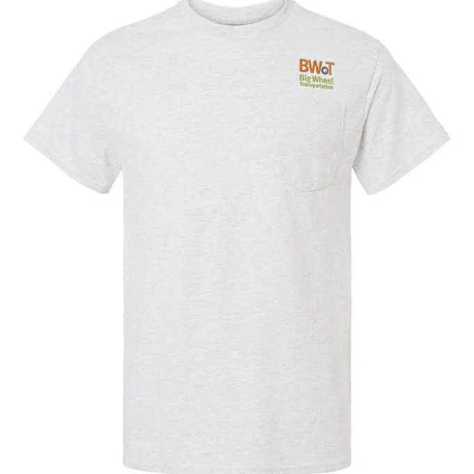 Gildan 5.5-oz DryBlend 50/50 Pocket T-Shirt - Embroidered
