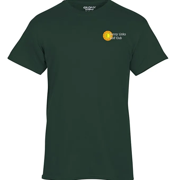 Gildan 5.5-oz DryBlend 50/50 T-Shirt - Embroidered