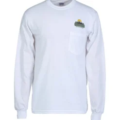 Gildan 6-oz Ultra Cotton LS Pocket T-Shirt - Embroidered