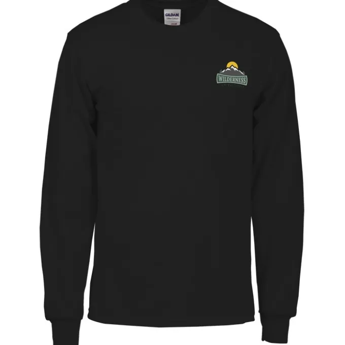 Gildan 6-oz Ultra Cotton LS Pocket T-Shirt - Embroidered