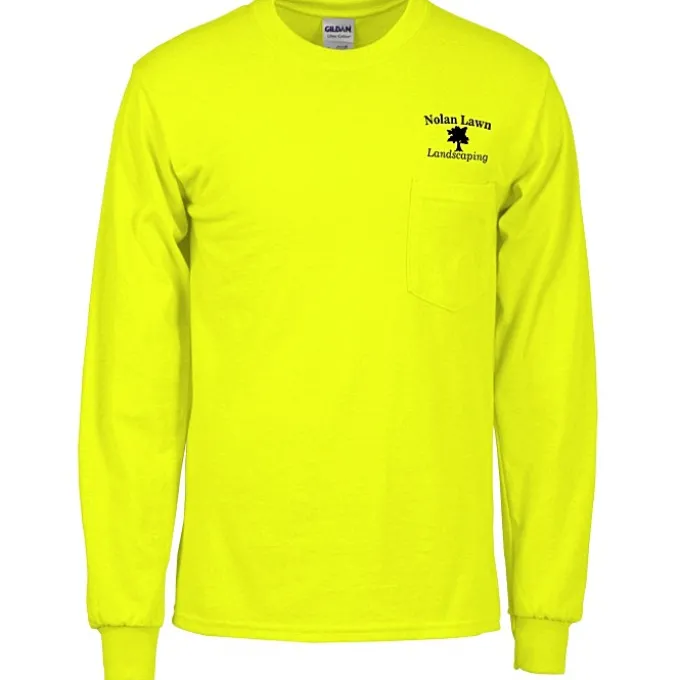 Gildan 6-oz Ultra Cotton LS Pocket T-Shirt - Colors - Screen